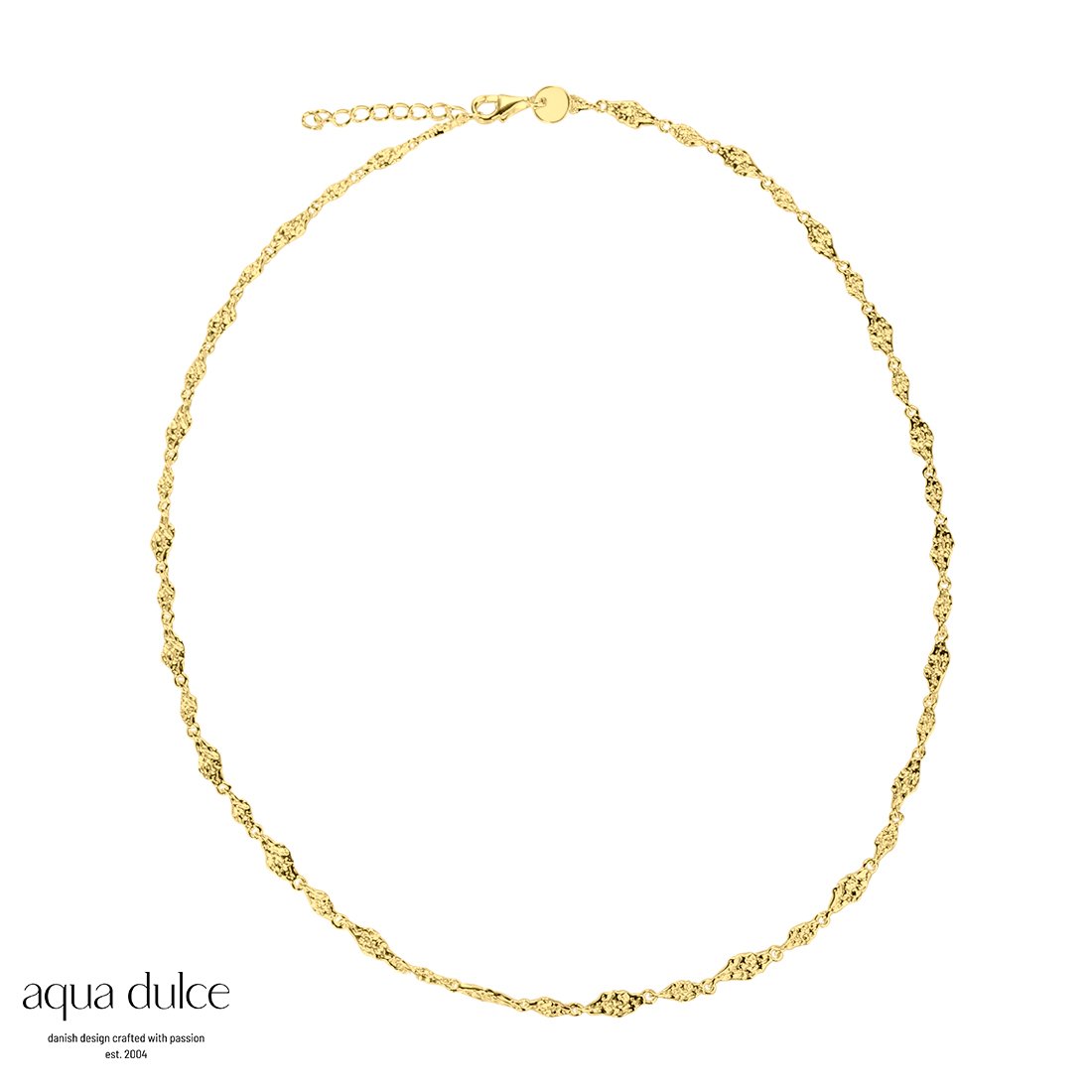 Aqua Dulce Mila Chain Halsk De I Forgyldt Sterlings Lv Aqua Dulce