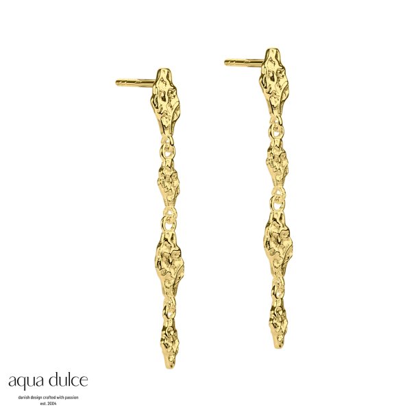 Aqua Dulce, Mila stud long rehngere i forgyldt sterlingslv