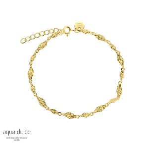 Aqua Dulce, Mila Bracelet armbnd i forgyldt sterlingslv