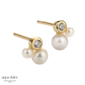 Aqua Dulce, Pretty pearl restikkere i forgyldt sterlingslv