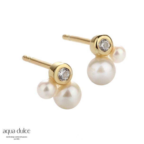 Aqua Dulce, Pretty pearl restikkere i forgyldt sterlingslv