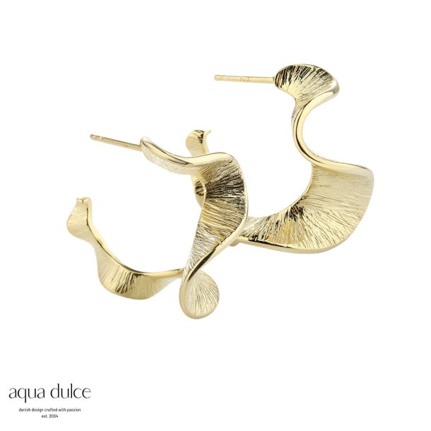 Aqua Dulce, Rhumba 25mm. restikkere i forgyldt sterlingslv