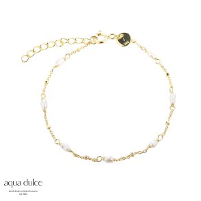 Aqua Dulce, Rice dot single armbnd i forgyldt sterlingslv