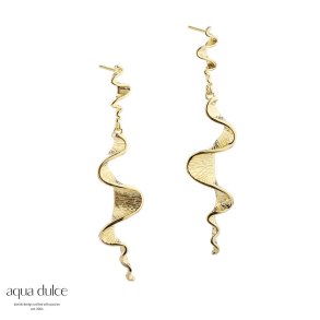 Aqua Dulce, New Rhumba long restikkere i forgyldt sterlingslv