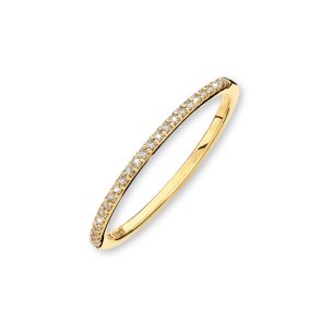 Mllers Collection, smal alliancering med diamanter i guld