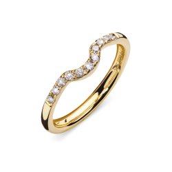 Looks unique sidering smal, 14kt rdguld med diamanter