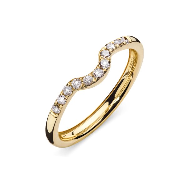 Looks unique sidering smal, 14kt rdguld med diamanter
