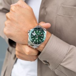 Jaguar J860/B Executive diver herreur, stl med grn skive