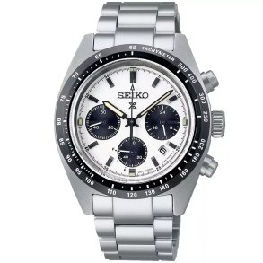 Seiko, SSC813P1 Prospex Speedtimer herreur, stl med sort/hvid skive