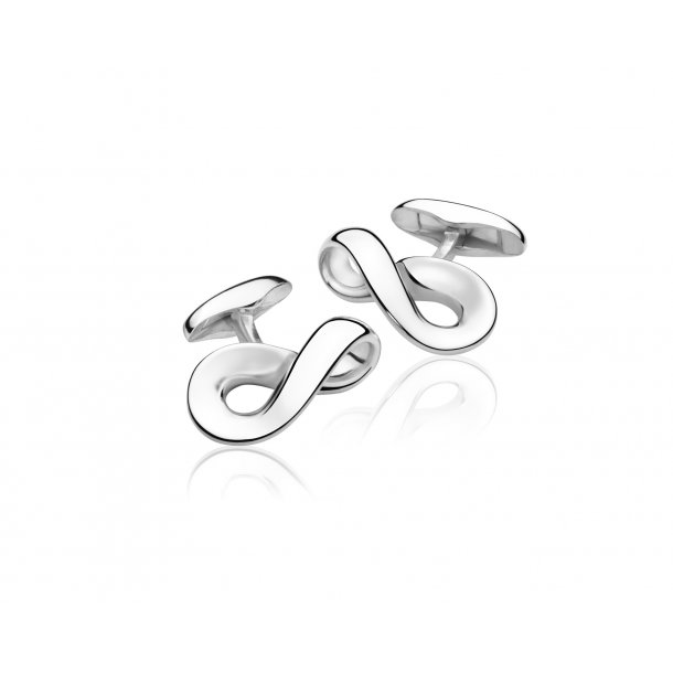Georg Jensen Infinity manchetknapper, Slv