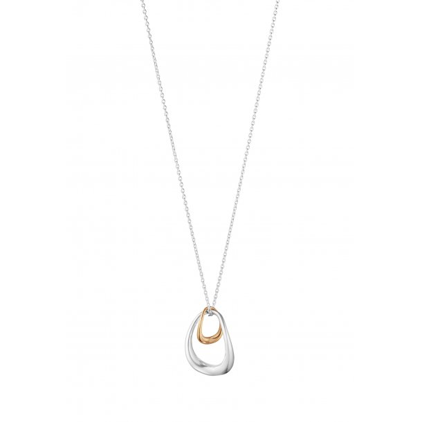 Georg Jensen Offspring halskde, Slv og 18kt rosaguld