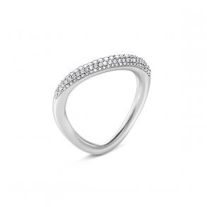 Georg Jensen Offspring ringkombination, Slv med pav