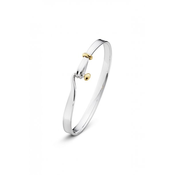 Georg Jensen Torun armring, Sølv og 18kt guld