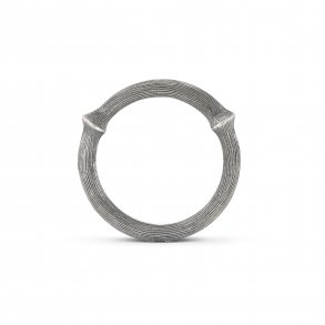 Ole Lynggaard Nature ring nr. 3, Slv - let oxyderet