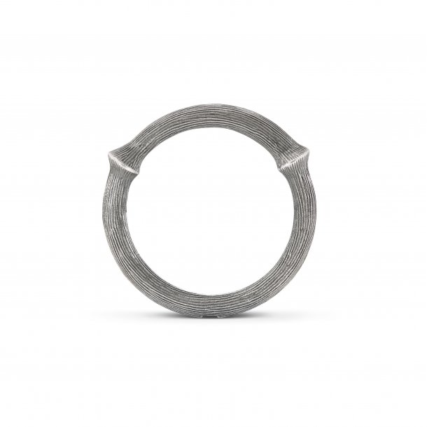 Ole Lynggaard Nature ring nr. 3, Slv - let oxyderet