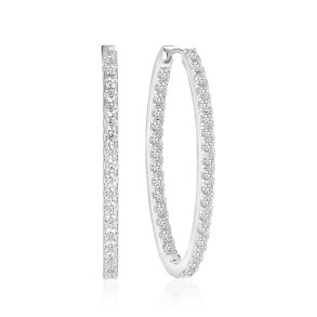 Sif Jakobs, Hoop Ellisse reringe i Slv med hvide zirkoner, medio