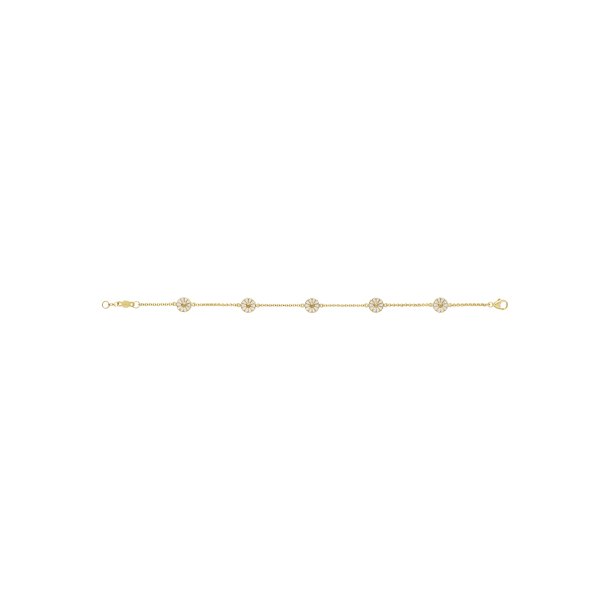 Georg Jensen Daisy armbnd i forgyldt slv