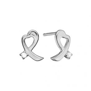 Aagaard diamantrestikker, 8kt hvidguld