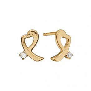 Aagaard diamantrestikker, 8kt rdguld