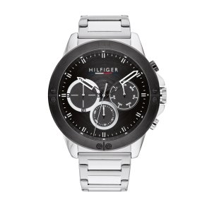 Tommy Hilfiger, 1791890 Harley herreur, stl med sort skive
