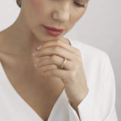 Georg Jensen Offspring ring i 18 karat guld med brillanter