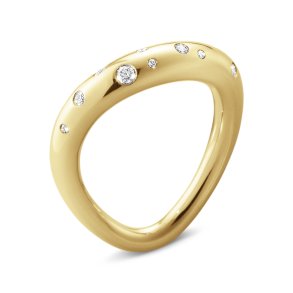 Georg Jensen Offspring ring i 18 karat guld med brillanter
