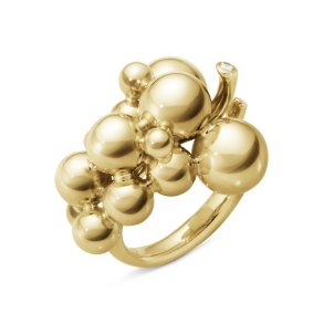 Georg Jensen Moonlight Grapes ring i 18 karat guld med brillanter