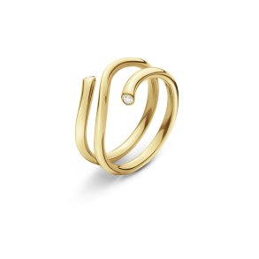 Georg Jensen Magic ring i 18 karat guld med brillanter