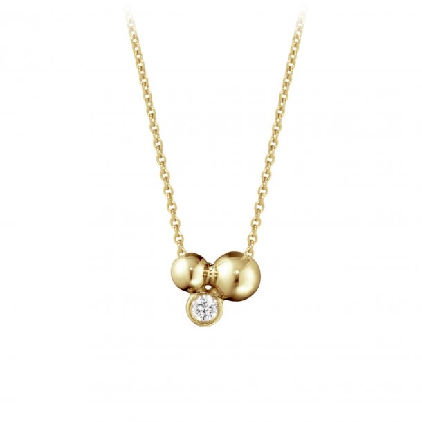 Georg Jensen Moonlight Grapes halskde, 18kt rdguld