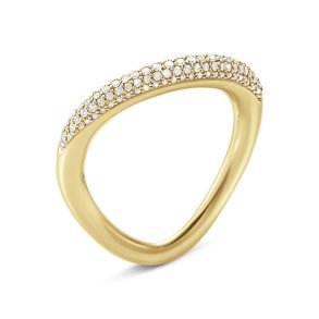 Georg Jensen Offspring ring i 18 karat guld med brillanter