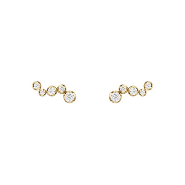 Georg Jensen reringe i guld med brillanter