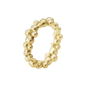Georg Jensen Moonlight Grapes ring i 18 karat guld med brillanter