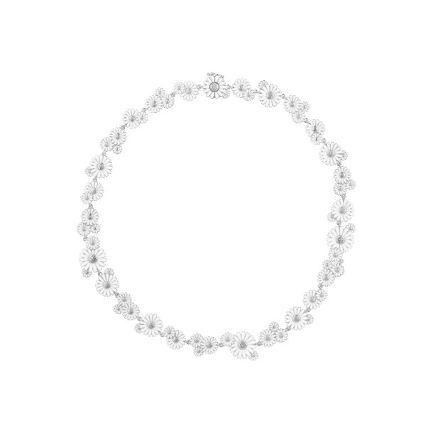 Georg Jensen Daisy halskde i slv
