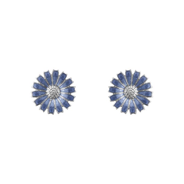 Georg Jensen Daisy restikker bl i rhodineret slv
