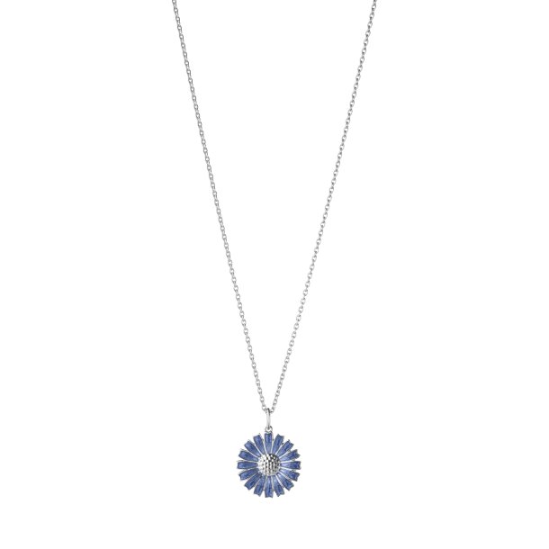 Georg Jensen Daisy halskde i rhodineret slv