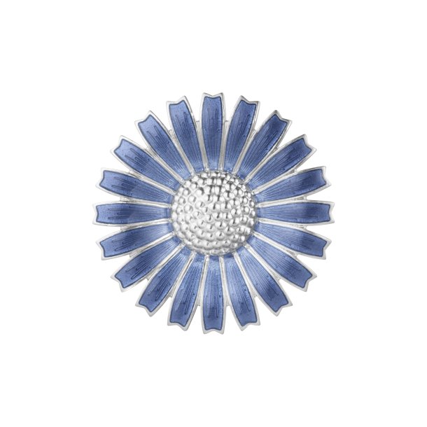Georg Jensen Daisy broche i rhodineret slv