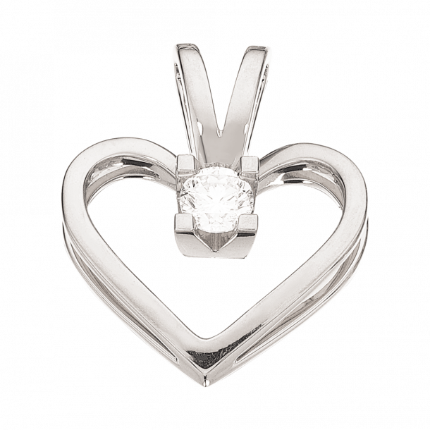 Scrouples Kleopatra hjertevedhng, 14kt hvidguld med 0,15ct