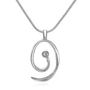 Blicher Fuglsang Ocean halskde, Slv med zirkon