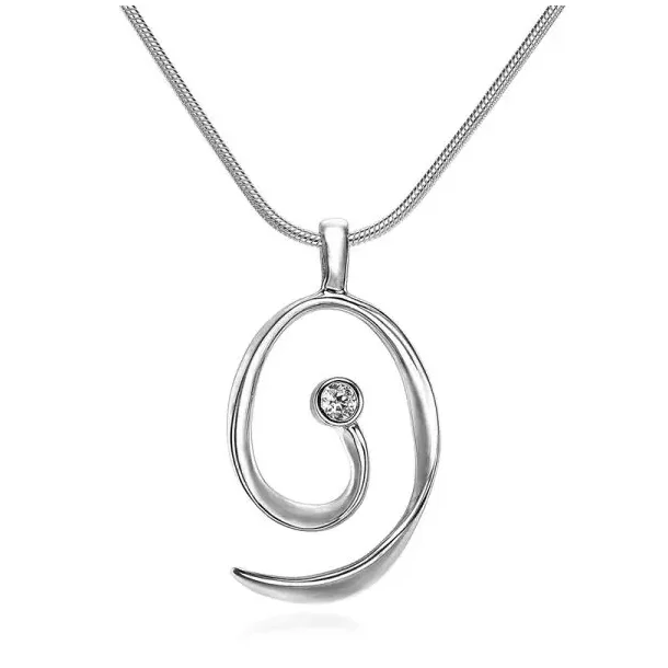Blicher Fuglsang Ocean halskde, Slv med zirkon