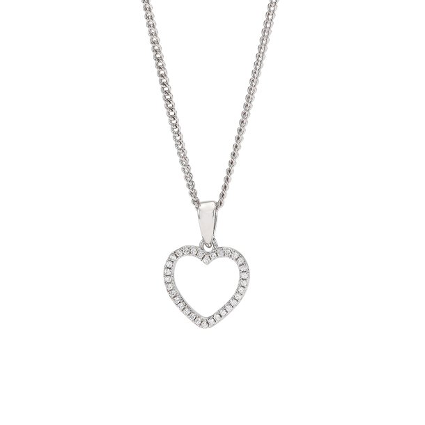 Joanlinor, Aidanor Hjerte halskde i sterlingslv med zirkonia