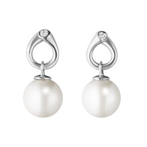 Georg Jensen, Magic reringe i 14kt hvidguld med perle