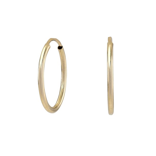 Creoler 17mm i 8kt rdguld