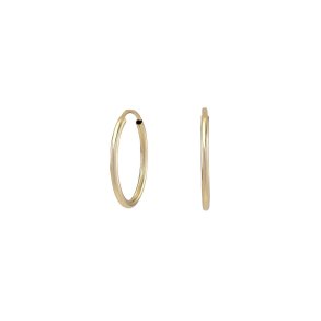 Creoler 17mm i 14kt rdguld