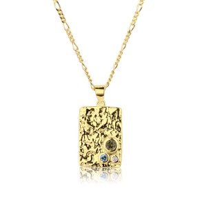 Aqua Dulce, Mess halskde i forgyldt Slv