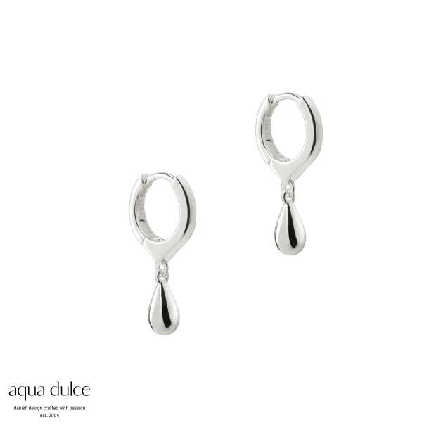Aqua Dulce, Shiny Drop hoop i sterlingslv