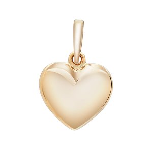 Hjertevedhng 13mm i 8kt rdguld