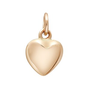 Hjertevedhng 8mm i 14kt rdguld