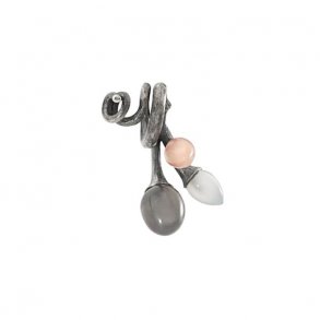 Ole Lynggaard Lotus klase vedhng, Slv med mix af mnesten