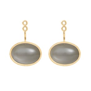 Ole Lynggaard Lotus reringevedhng sm i 18 karat guld og gr mnesten