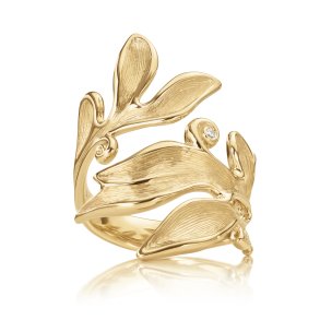 Ole Lynggaard Forest ring i 18 karat guld med diamant